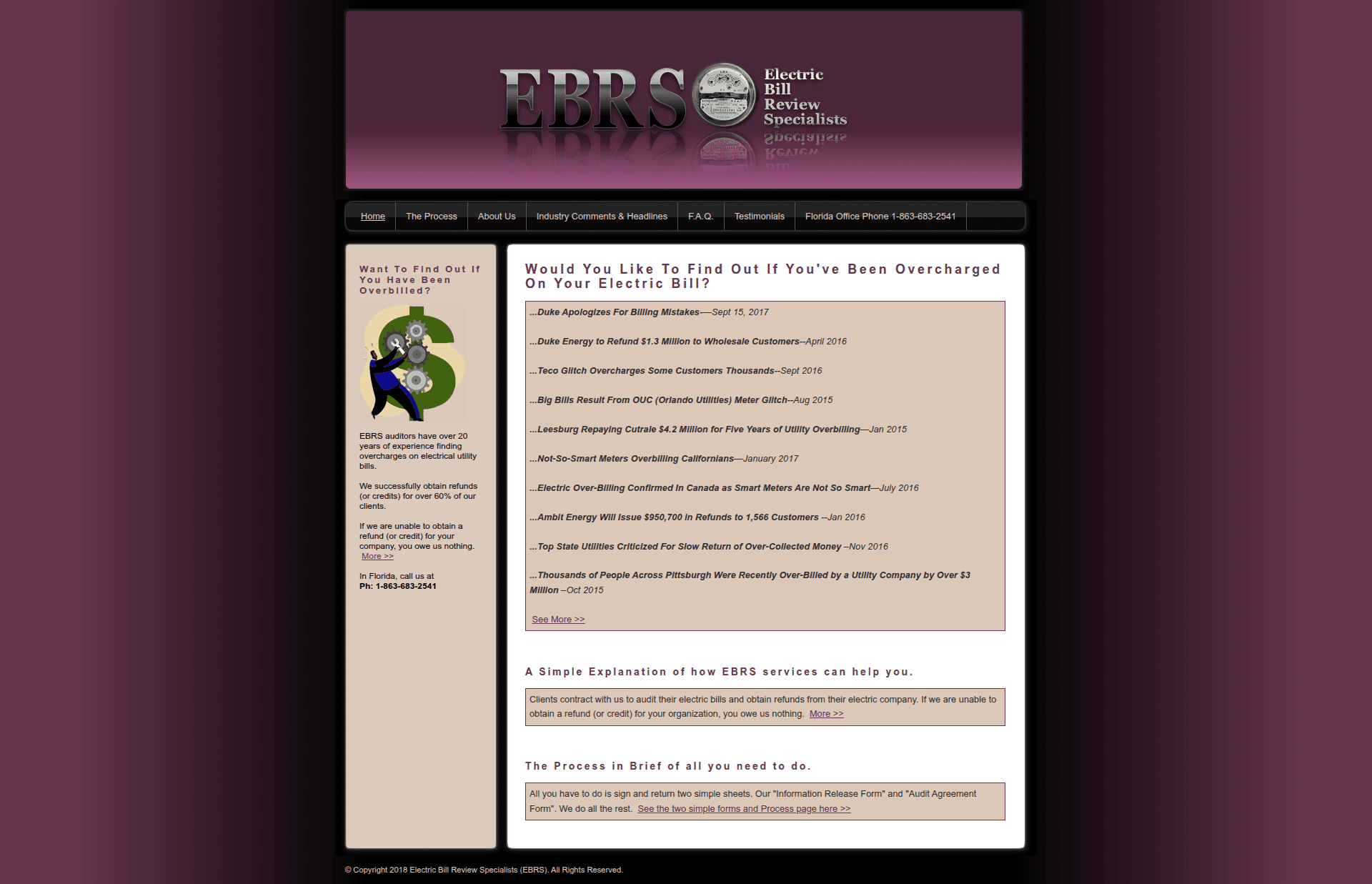 EBRS Electric Bill Review Specialists logo